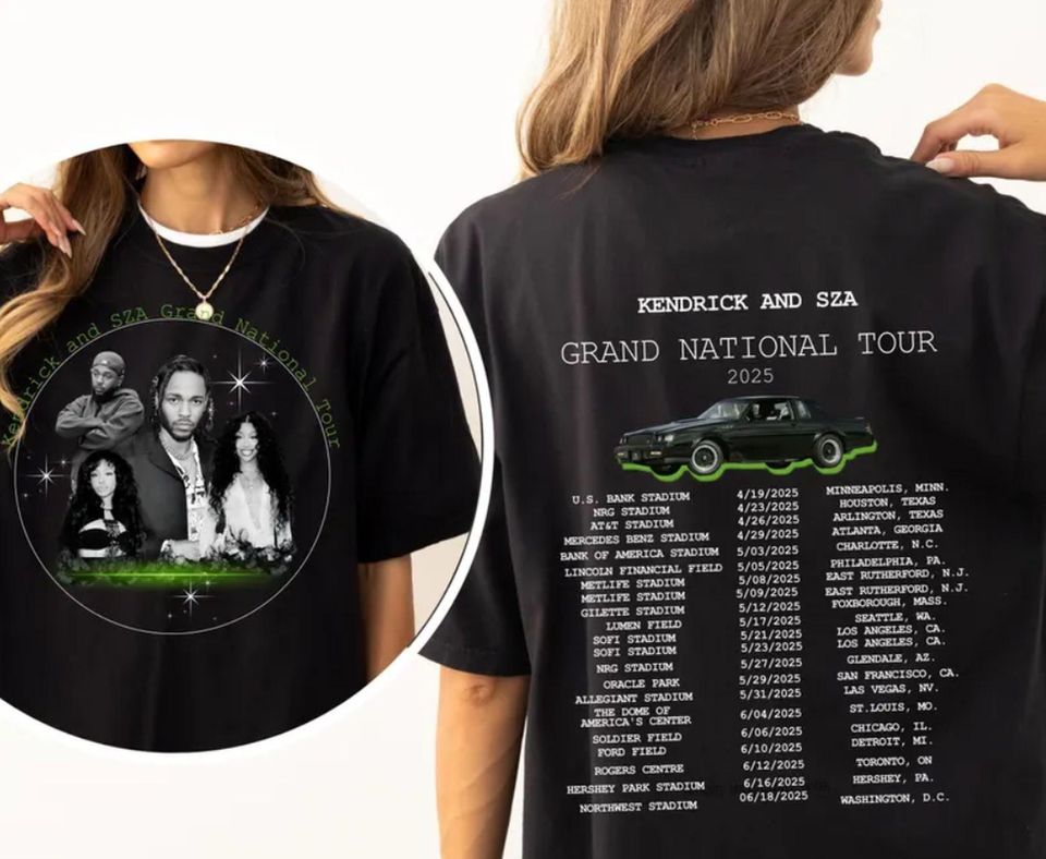 Kendrick & Sza Grand National Tour 2025, Perfect Gift For All Hip Hop Fans Gildan Unisex Softstyle Shirt