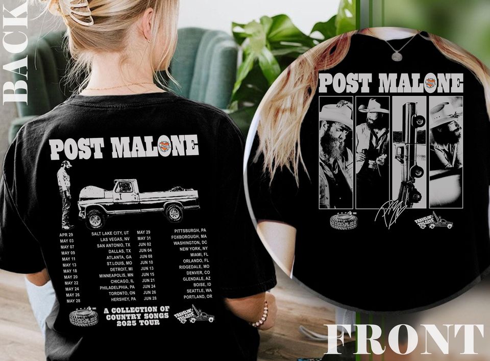 Post Malone Tee, Post Malone Tour, Post Malone Shirt, Big Ass Stadium Tour, Posty 2025 Tour, Posty Tee, Post Malone Merch, Posty Tour Merch