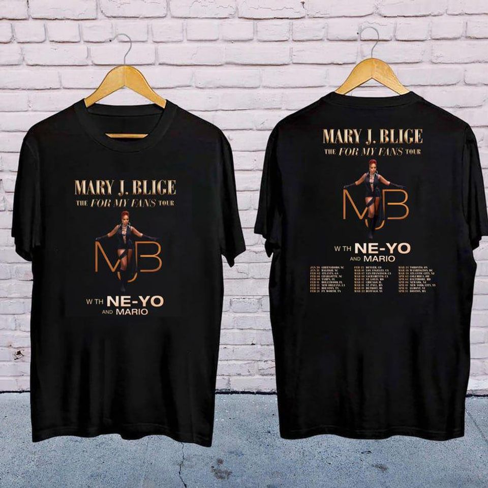 Mary J Blige The For My Fans Tour 2025 Shirt, Mary J Blige 2025 Concert, Mary J Blige Fan Gift, Mary J Blige Merch, Mary J Blige Shirt
