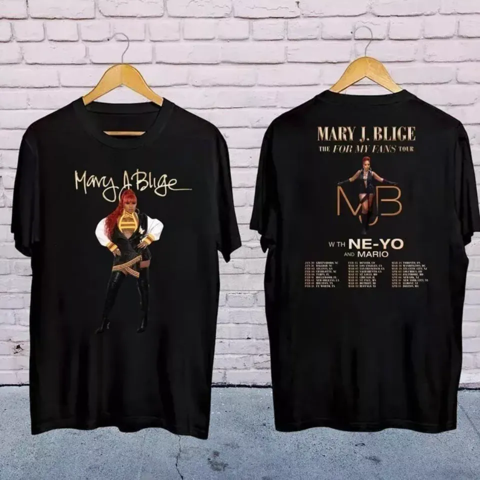 Mary J Blige The For My Fans Tour 2025 Twoside Shirt