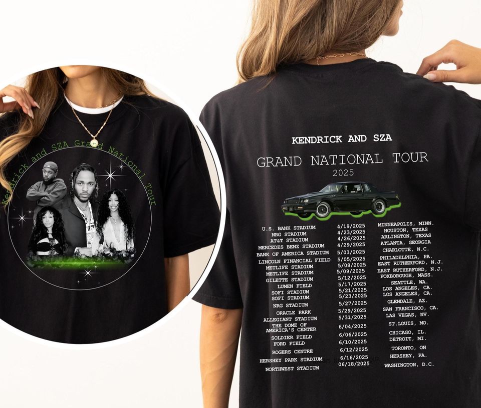 Premium Kendrick & Sza Grand National Tour 2025 Double Sidesd Shirt