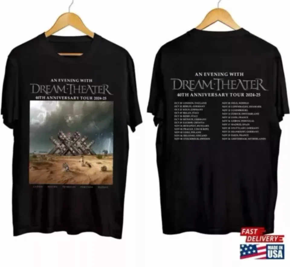 Dream Theater 40Th Anniversary Tour 2024 2025 Shirt For Fan Tee