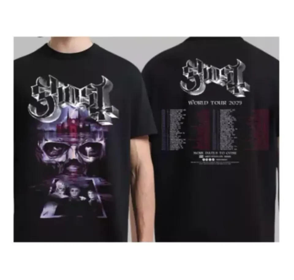 Ghost Band World Tour 2025 Tour Dates Two Sides Unisex Shirt