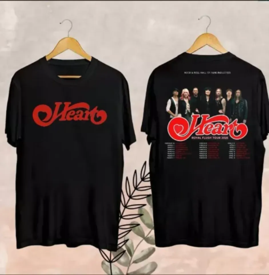 2025 Heart Band Royal Flush Tour Shirt, Rock Band Heart Tour 2025 Shirt, Heart