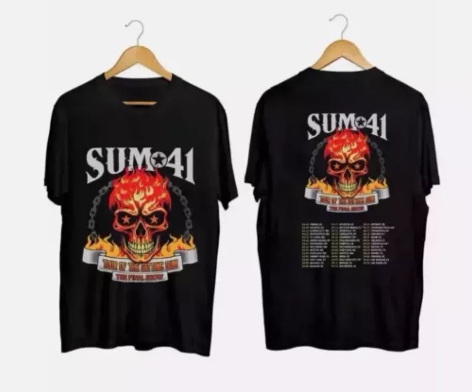 Sum 41 2024-Tour 2025 Shirt, Sum 41 Band Fan Shirt, Sum 41 2024 Concershirt