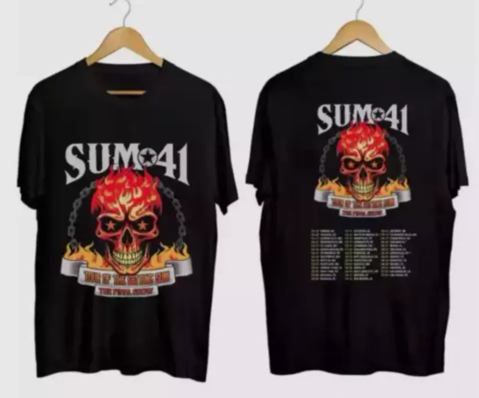 Sum 41 2024-Tour 2025 Shirt, Sum 41 Band Fan Shirt, Sum 41 2024 Concershirt