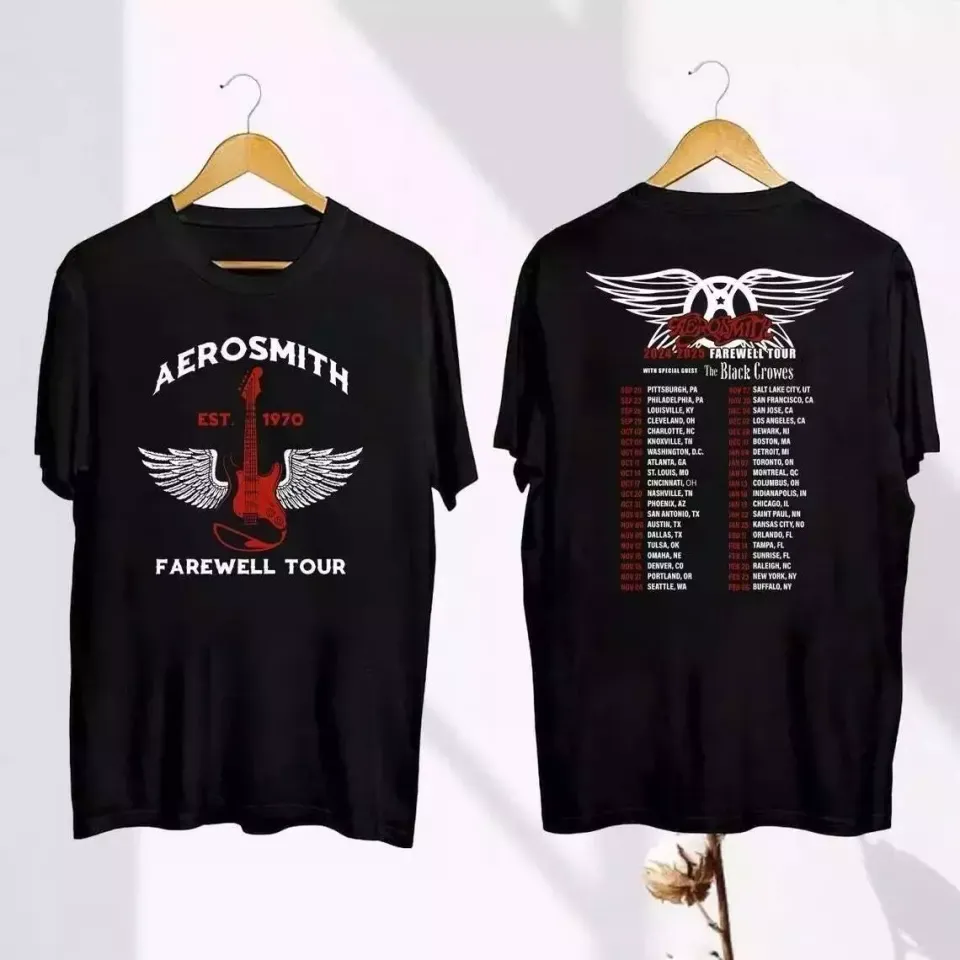 Aerosmith Tour 2024-2025 Shirt Aerosmith Peace Out Farewell Tour Shirt