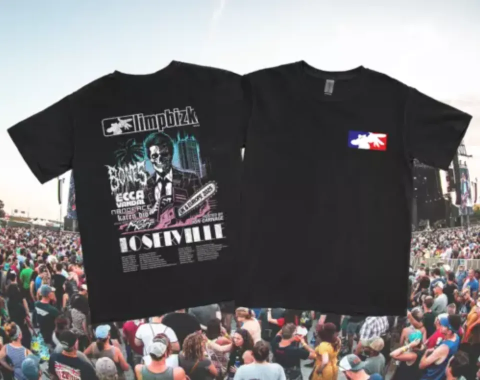 Limpbizkit Loserville Uk Europe 2025 Tour Dates Two Sides Unisex Shirt