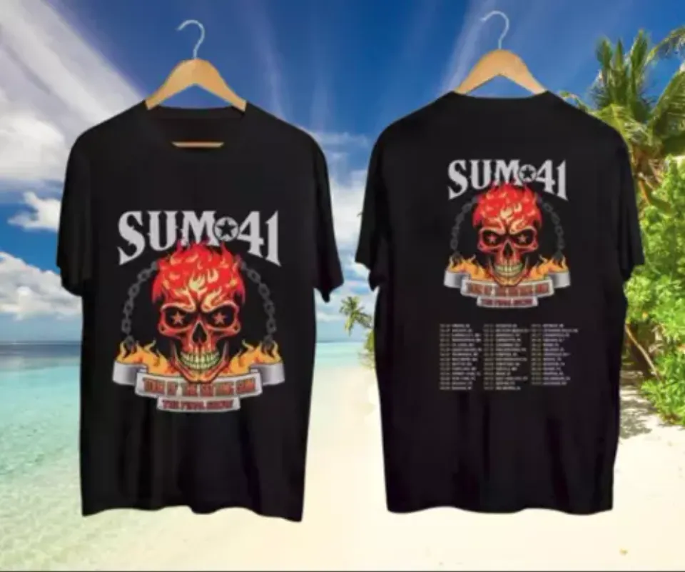 Sum 41 2024-Tour 2025 Shirt, Sum 41 Band Fan Shirt, Sum 41 2024 Concershirt