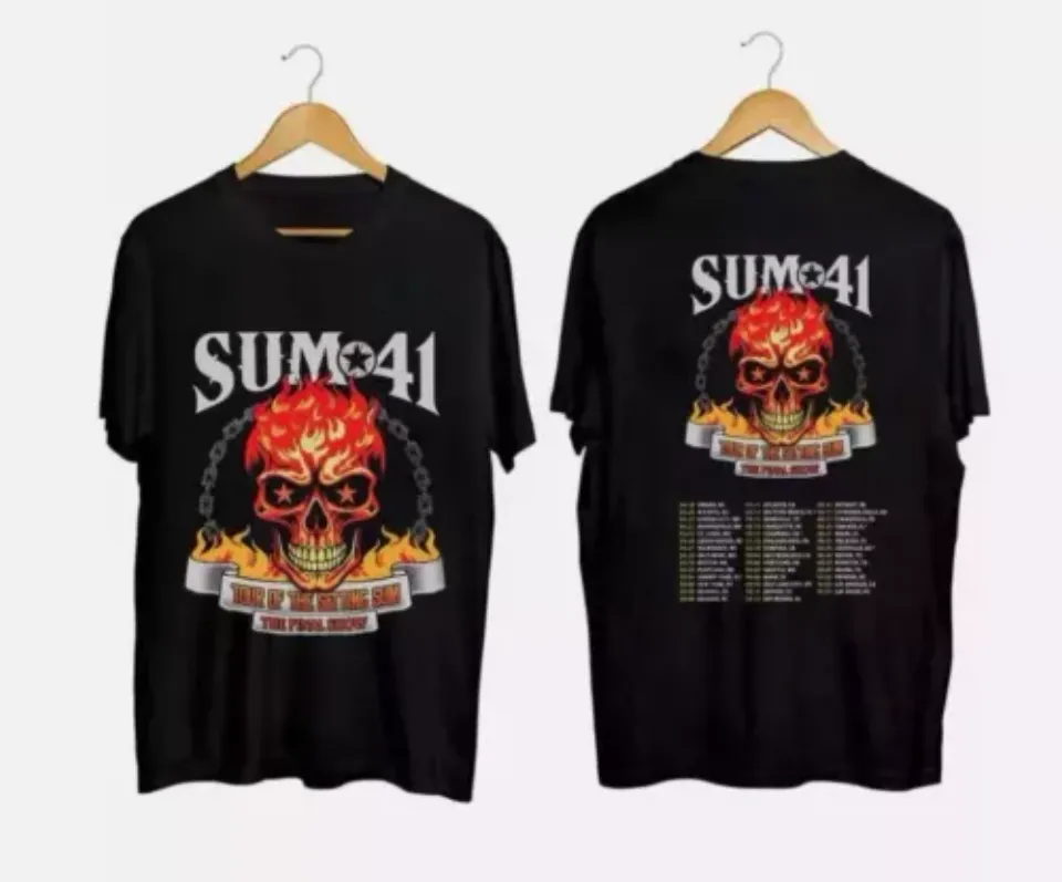 Sum 41 2024-Tour 2025 Shirt, Sum 41 Band Fan Shirt, Sum 41 2024 Concershirt