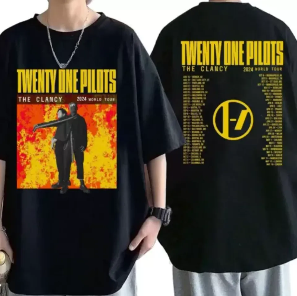 Pilotss Band 2024-2025 The Clancy World Tour Shirt, 2 Sided Shirt