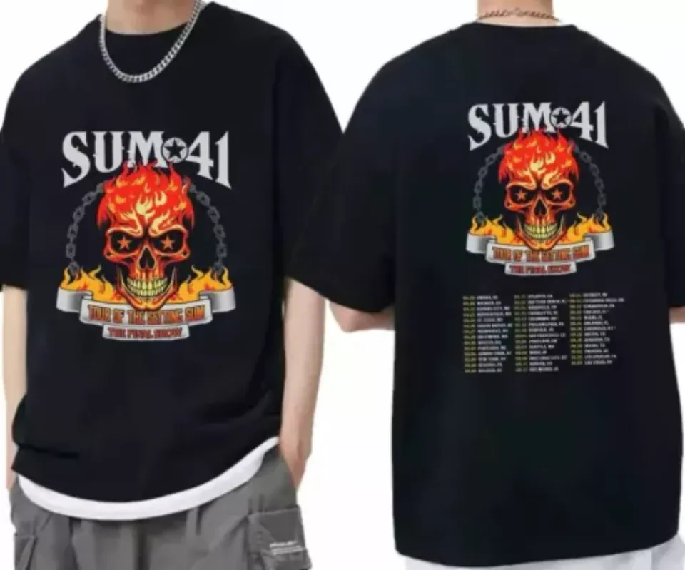 Sum 41 2024-2025 Tour Shirt, Unisex Cotton Shirt, Vintage Cotton Shirt