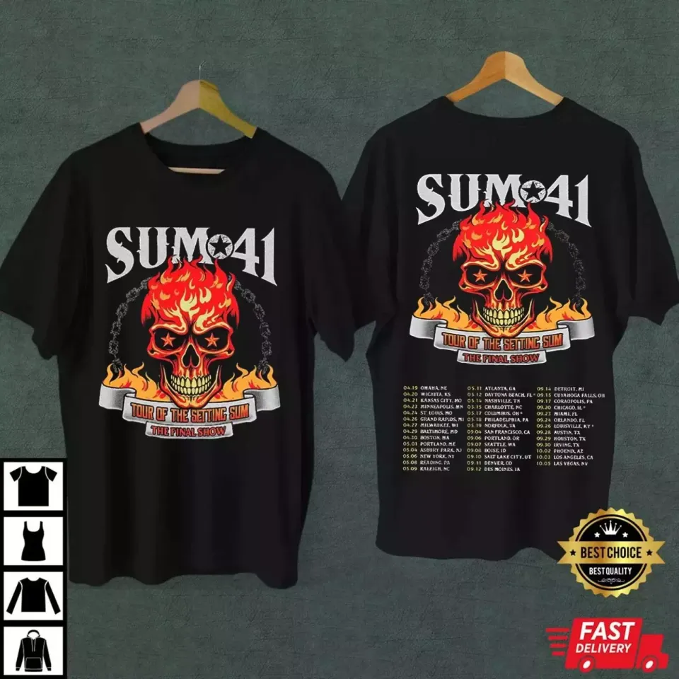 Sum 41 Tour Of The Setting Sum 2024-2025 Shirt