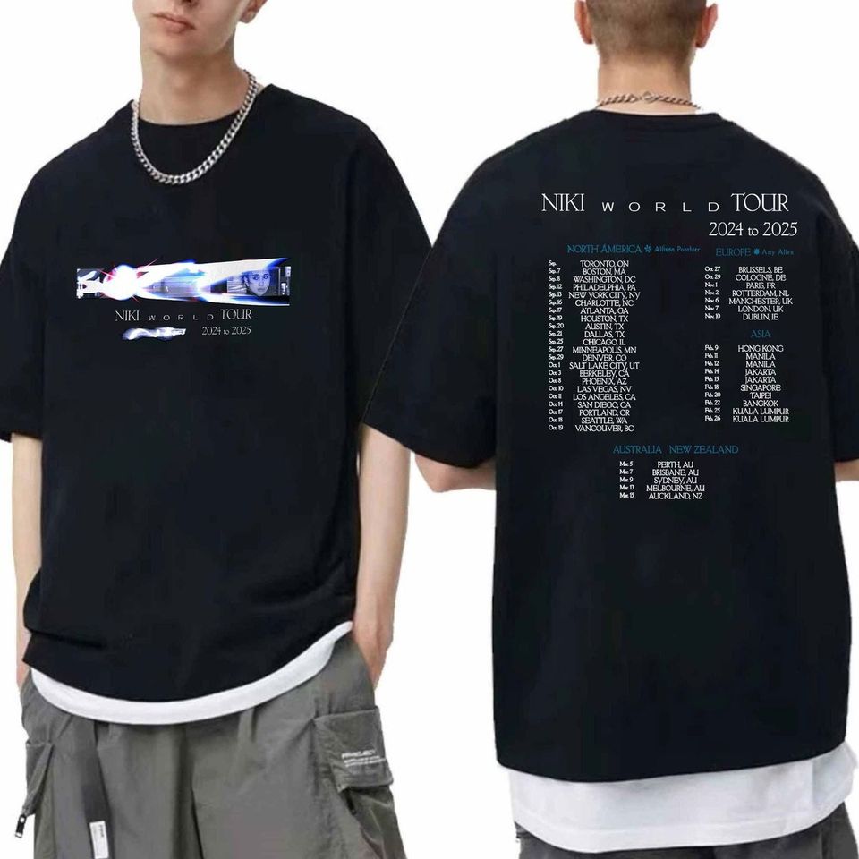 Niki World Tour 2024 To 2025 Shirt, Niki 2024 Concershirt