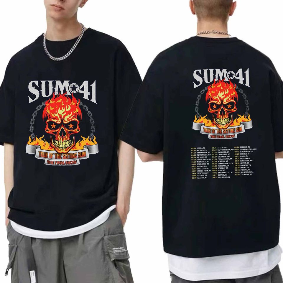 Sum 41 2024-Tour 2025 Shirt, Sum 41 Band Fan Shirt