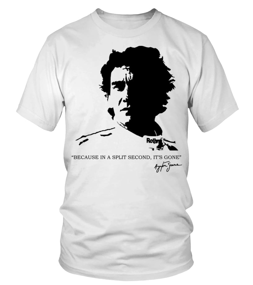 Ayrton Senna Shirt McLaren Team F1 Shirt V9