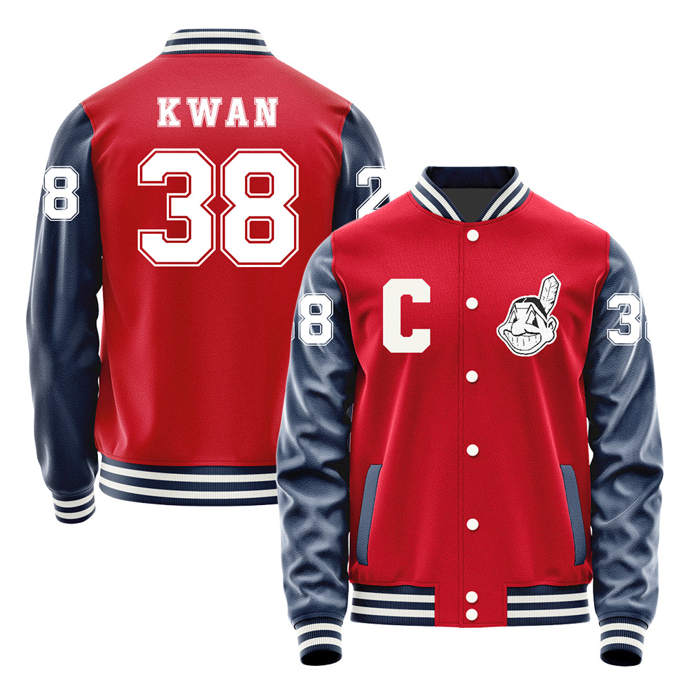 Cleveland Guardians #38 Steven Kwan Varsity Letter Jacket