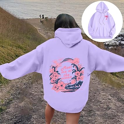 Pink Palm Puff Hoodie 