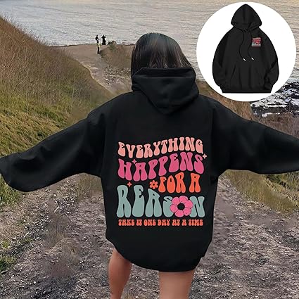 Pink Palm Puff Merc  Hoodie For Women Shirtn Girls Oversized Preppy 