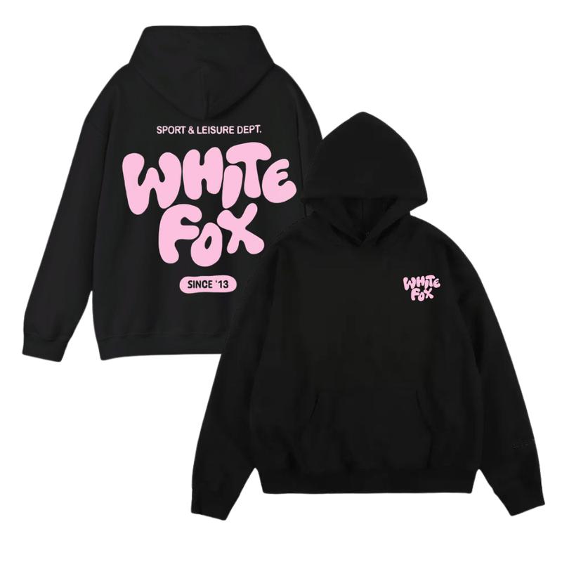 White Fox Pink Hoodie With Love In The Moment Oversized Hoodie