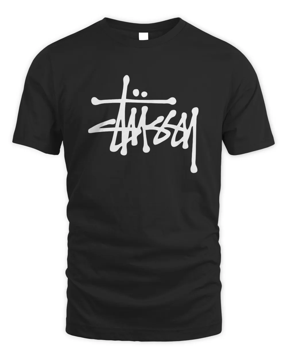 Basic Stussy Merch  Black Shirt