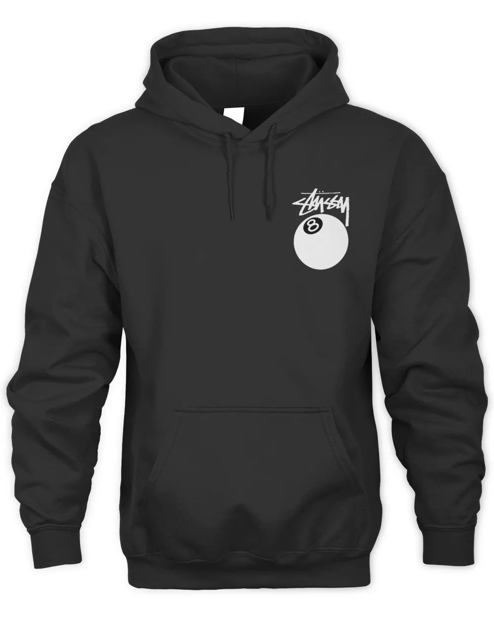 Official Shoe Game Manila Stussy 8 Ball Pigment Black Hoodie