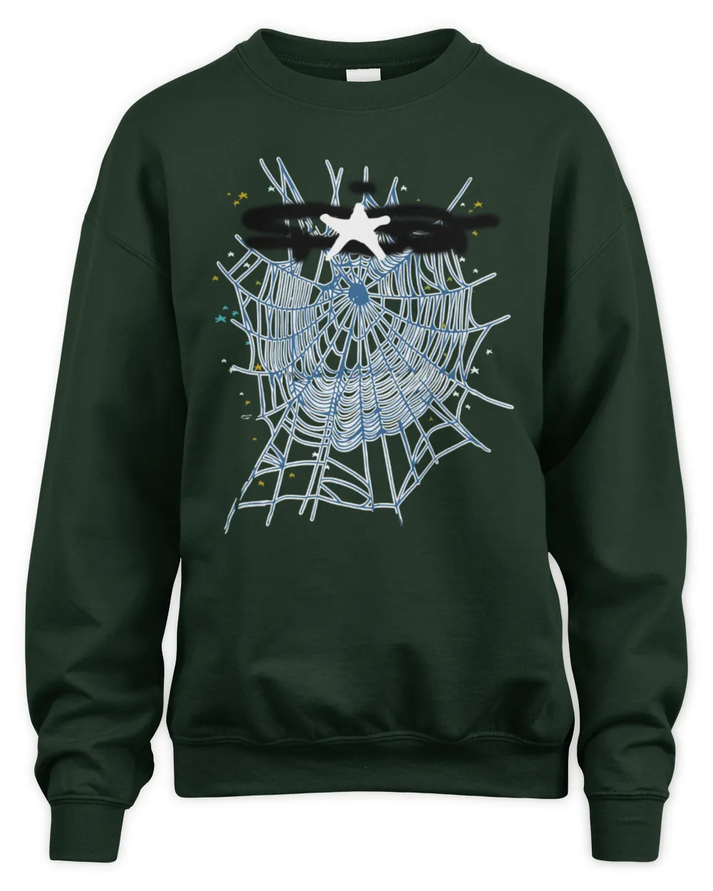 Sp5Der Store Sp5Der Web Green Merch Sweatshirt