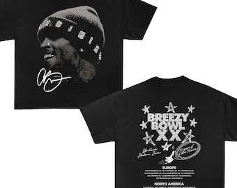 Breezy Bowl Xx Tour T-Shirt, Chris Brown Album Shirt, Chris Brown Fan Gift, Chris Brown Merch