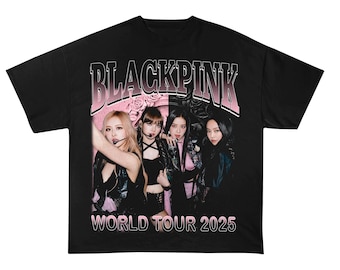 2025 Black Pink World Tour T-Shirt, Black Pink 2025 Concert Shirt, Black Pink Shirt, Kpop Black Pink Merch, Jisoo Jennie Lisa Rose Blink Gift