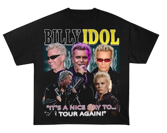 Billy Idol 2025 Concert, Billy Idol It'S Nice Day To Tour Again 2025 Shirt, Billy Idol Fan Shirt, Billy Idol Merch, Billy Idol Graphic Shirt