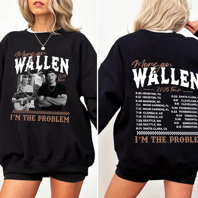 Morgan I'M The Problem Tour 2025 T-Shirt, Wallen Concert 2025, Mor-Gan Wallen Fan Shirt, Mor-Gan Wallen Merch, Country Music Shirt