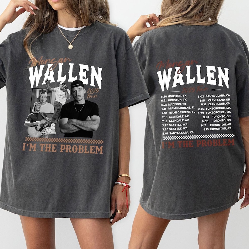 Morgan I'M The Problem Tour 2025 T-Shirt, Wallen Concert 2025, Mor-Gan Wallen Fan Shirt, Mor-Gan Wallen Merch, Country Music Shirt