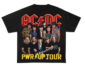 Acdc Power Up 2025 Tshirt, Acdc Band Unisex Shirt, Pwr Up Tour Gift For Fan, Music Lover Shirt For Men, Rock Music Tshirt