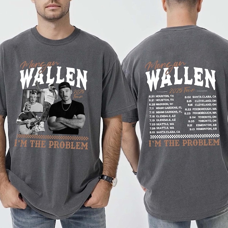 Morgan I'M The Problem Tour 2025 T-Shirt, Wallen Concert 2025, Mor-Gan Wallen Fan Shirt, Mor-Gan Wallen Merch, Country Music Shirt