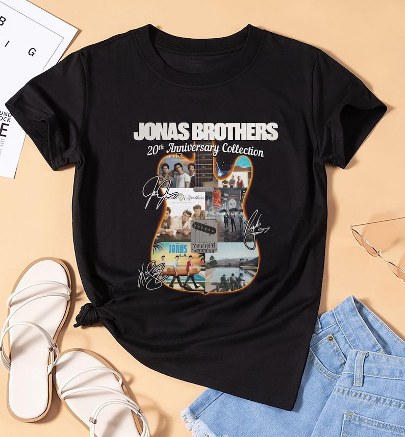 Jonas Brothers 20Th Anniversary T-Shirt, Jonas Brothers Tour 2025, Jonas Brothers Fan Shirt