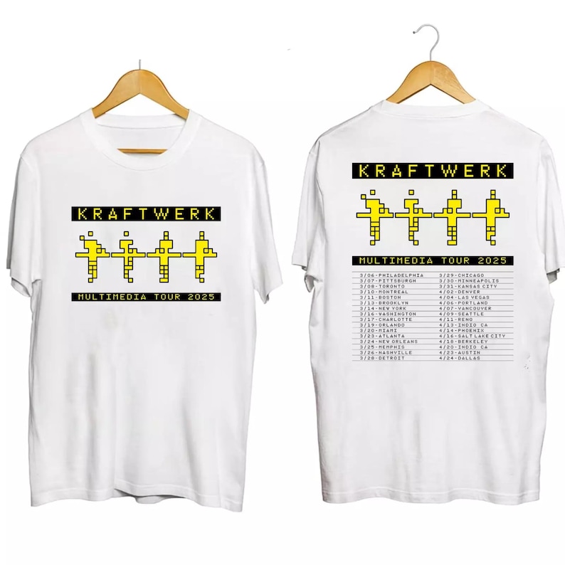 2025 Kraftwerk Multimedia Tour Shirt Gift For Fans