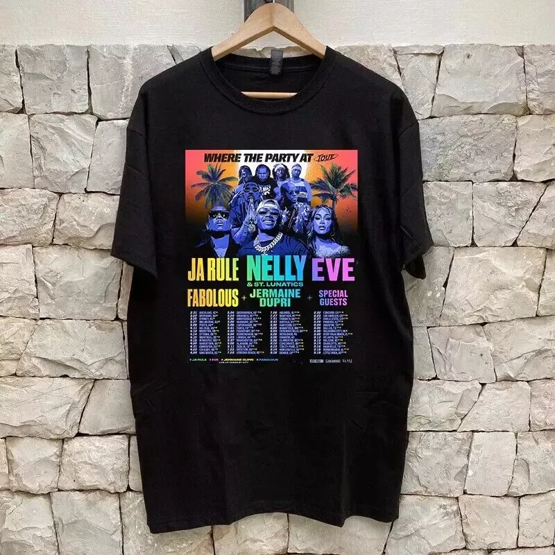 Where The Party At Tour Ja Rule 2025 Shirt, Nelly And Eve T-Shirt