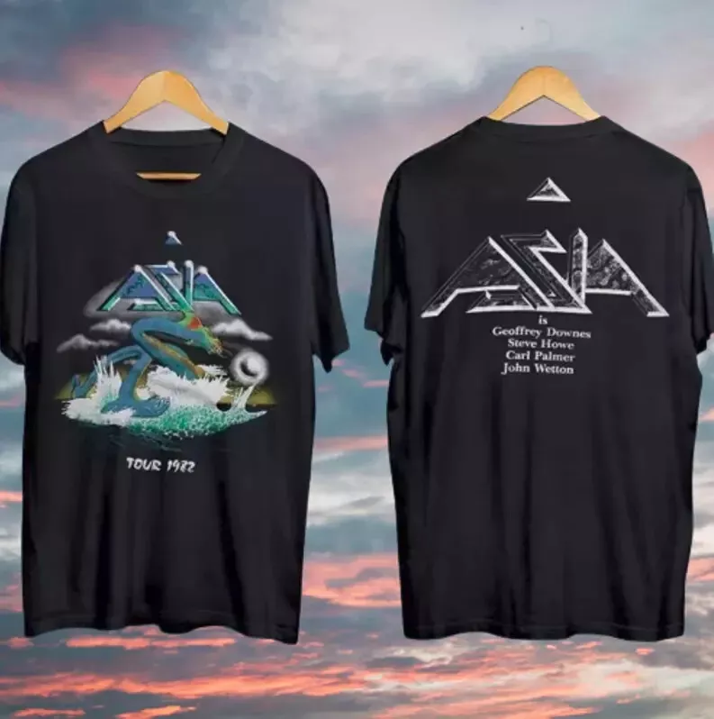 Asia Band Tour Men T-Shirt Double-Sided Black Unisex