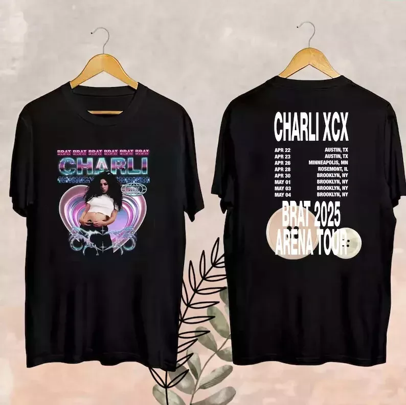 2025 Charli Xcx Brat Arena Tour T-Shirt, Charli Xcx 2025 Concer