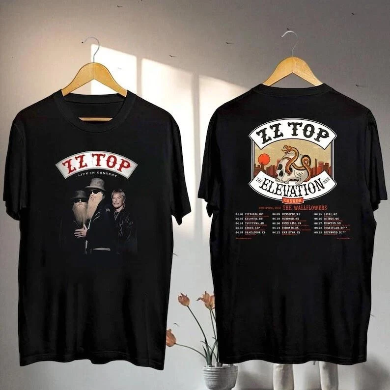 Zz Top The Elevation 2025 Canada Tour Shirt Zz Top Vintage Shirt
