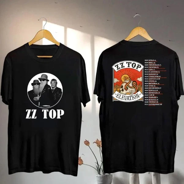 Zz Top The Elevation Tour 2025 Shirt, Zz Top Band 2025 Concer