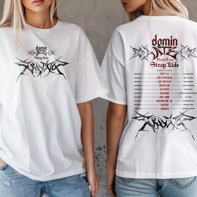 Stray Kids Dominate World Tour Us 2025 Shirt, Stray Kids Shirt, Stray Kid Gifts