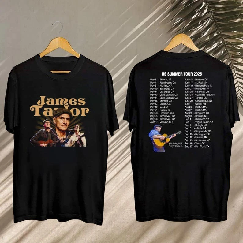James Taylor Concert Shirt, James Taylor Summer Tour 2025 Shirt, James Taylor