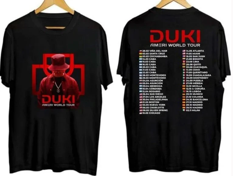Tour 2025 Duki Ameri World Tour Shirt Best Gift For Music Lover, All Size