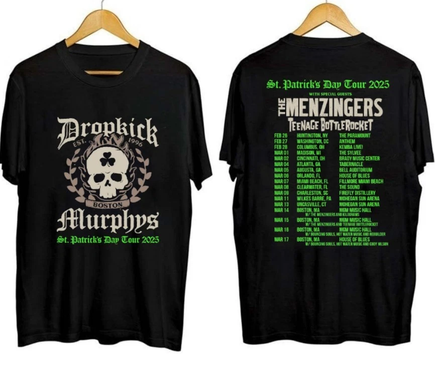 Best Hot Shirt Dropkick Murphys Tour 2025 Shirt Great Tshirt For Fan