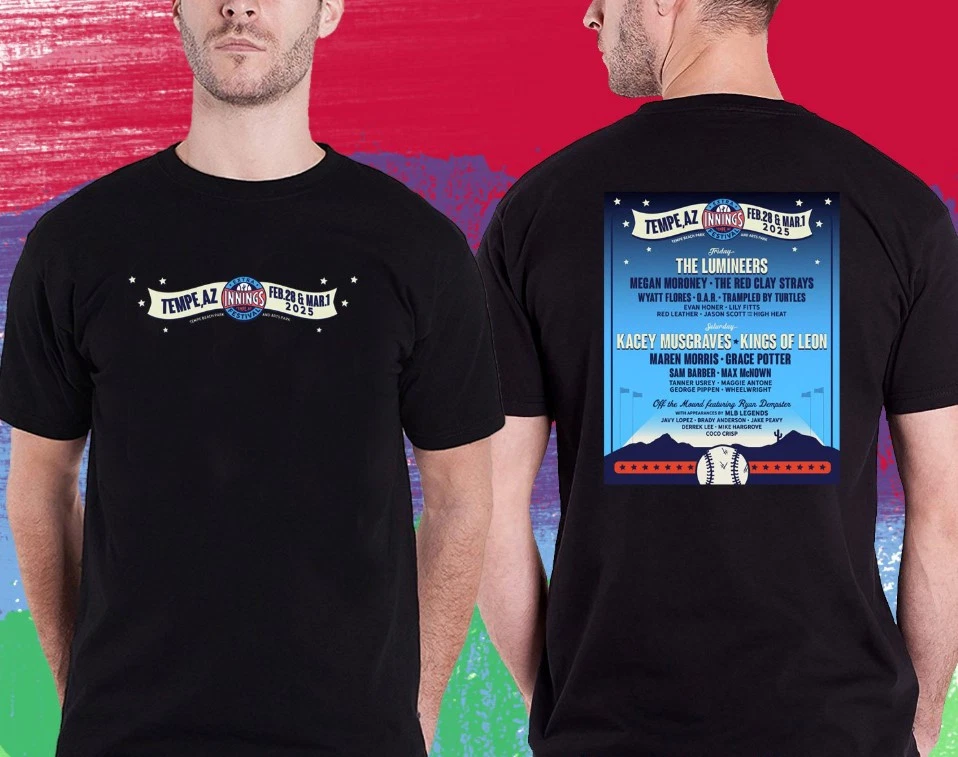 Innings Festival Extra At Tempe 2025. Innings Festival. Tempe Az. Black Tshirt