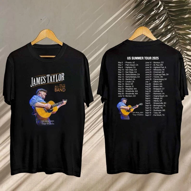 James Taylor Summer Tour 2025 Shirt, James Taylor 2025 Concert, James Taylor Fan