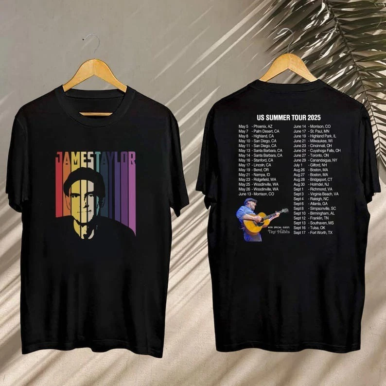 James Taylor 90S Vintage Shirt, James Taylor Summer Tour 2025 Shirt, James