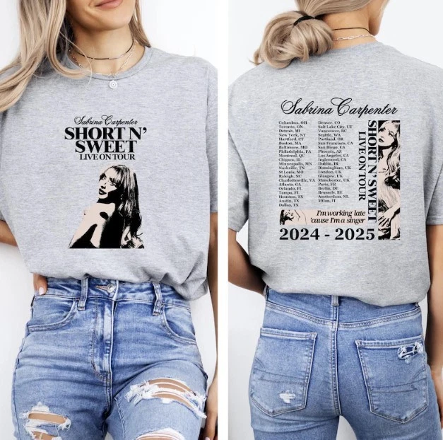 Sabrina T-Shirt, Sabrina Music Gift, Sabrina 2025 Concert Shirt, Sabrina Merch