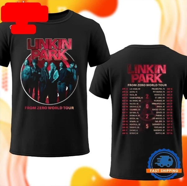 Linkin Park From Zero World Tour 2025 Schedule T Shirt Good New